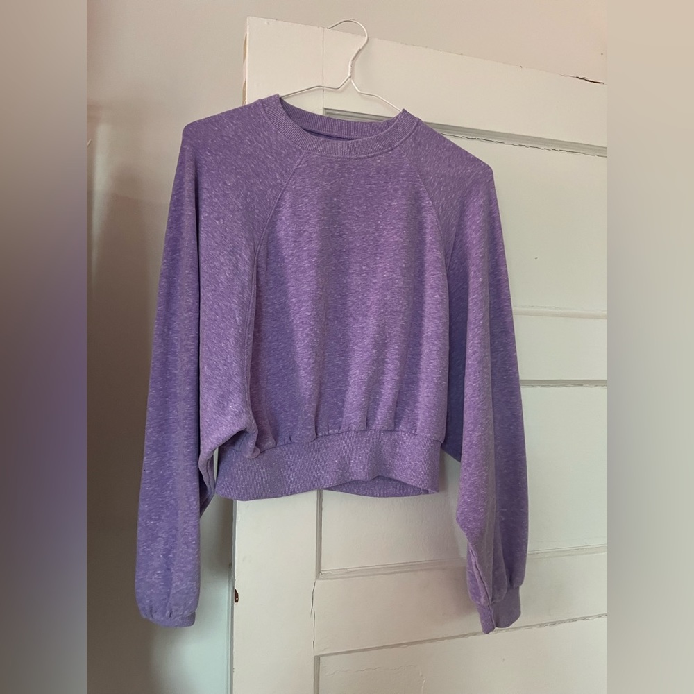 Purple Cropped Sweater